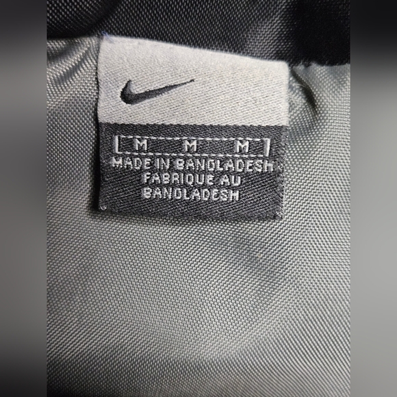 Vintage Nike Jacket Men’s Embroidered Swoosh Logo Gray Spell Out Full Zip Coat M - Picture 5 of 14